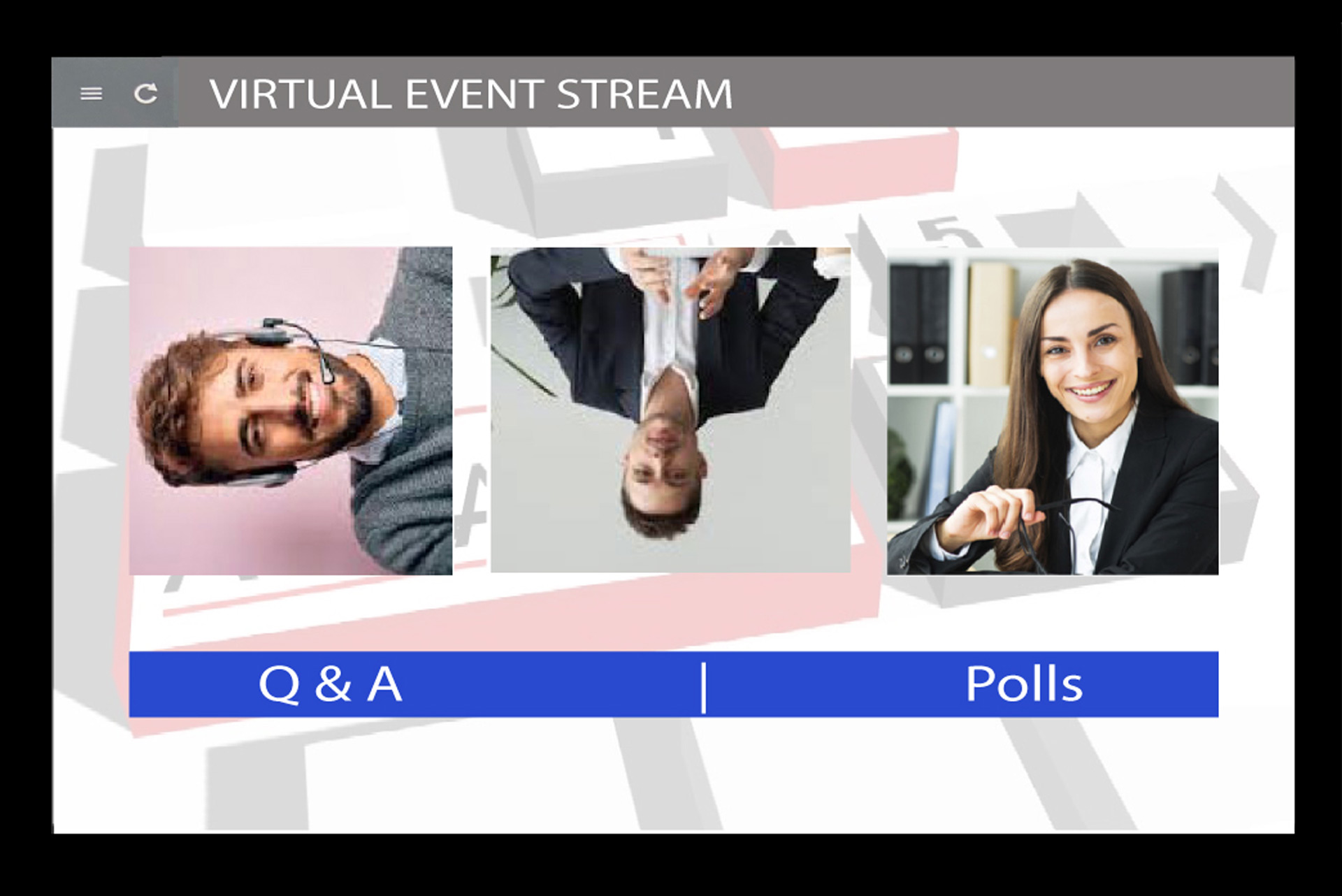 virtual event blooper